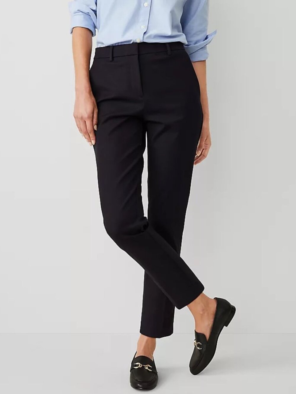 Ann Taylor High Rise Eva Pant Atlantic Navy Size 6 - Picture 11 of 12